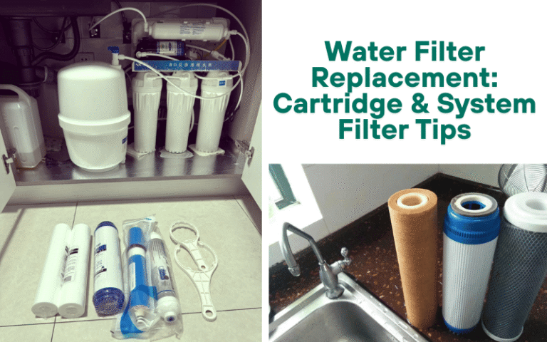 replace water filter cartridges