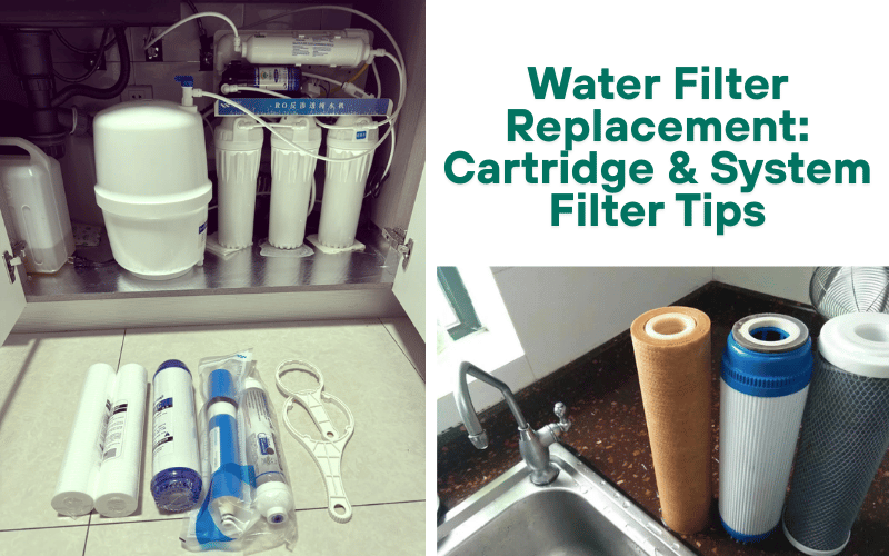 replace water filter cartridges
