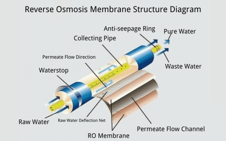 Reverse Osmosis Membrane Structure Diagram